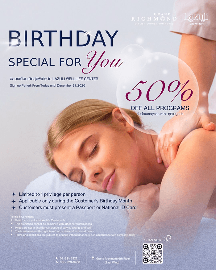 Special Discount 50% for Birthday