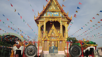 Photo of one of the famous monasteries in Nonthaburi